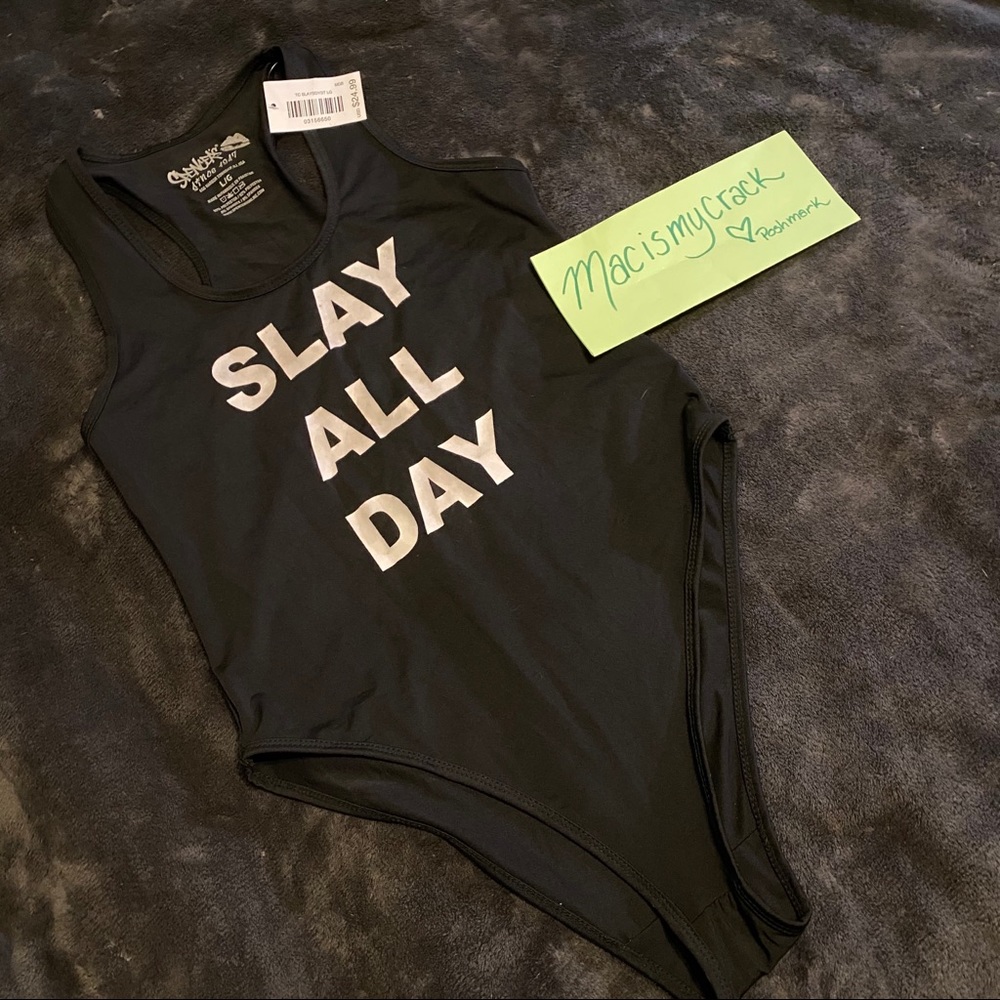 NWT Slay All Day Bodysuit